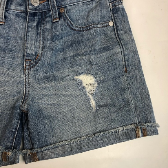 Madewell denim relaxed boyshorts in rip & repair - Picture 5 of 8